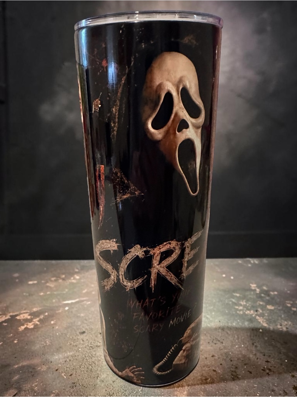 90s Slasher Horror Tumbler 20oz | Retro Horror Movie Inspired Cup